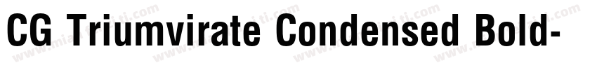 CG Triumvirate Condensed Bold字体转换